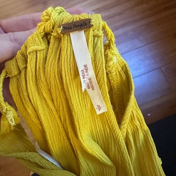 Free People Asymmetrical Yellow Dress - Picture 6 of 6